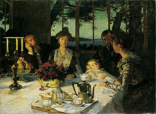 Fin de repas à Kergaït (1901), Stockholm, Nationalmuseum.