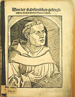 <i>On the Babylonian Captivity of the Church</i> 16th century theological treatise by Martin Luther