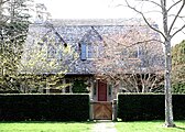 Stone cottage in Southampton, New York.