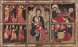 <i>Altar frontal from Avià</i> 12th or 13th century Romanesque painting