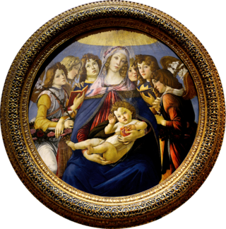 <i>Madonna of the Pomegranate</i> Painting by Sandro Botticelli
