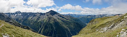 Maresenspitze (2915 metros) no parque nacional dos Alpes Tauern perto de Mallnitz, Caríntia, Áustria. (definição 11 325 × 3 341)