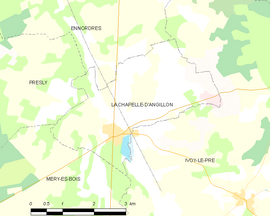 Mapa obce La Chapelle-d’Angillon