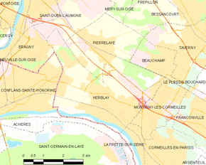 Poziția localității Herblay-sur-Seine
