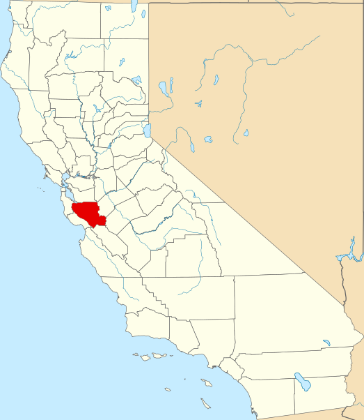 File:Map of California highlighting Santa Clara County.svg