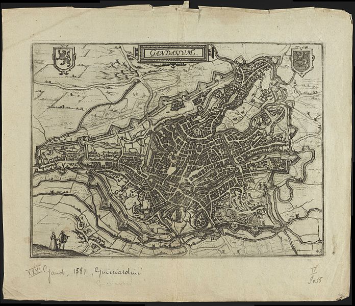 File:Map of Ghent by Guicciardini.jpg