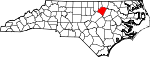 Mapa del estado que destaca el condado de Franklin