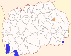 Lokasi di Makedonia Utara