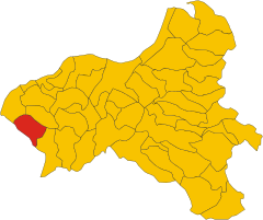 Map of comune of Joppolo (province of Vibo Valentia, region Calabria, Italy).svg
