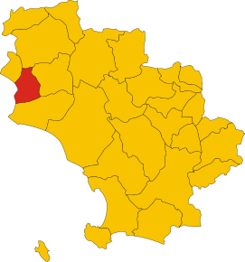Localizarea Scarlino în Provincia Grosseto