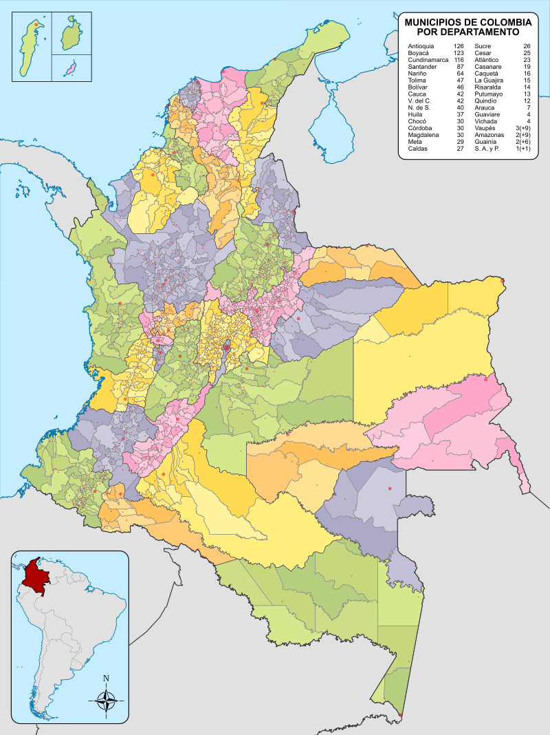 Gemeenten van Colombia
