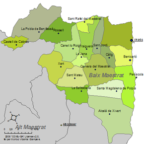 Mapa da comarca.