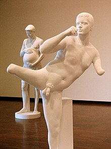 Sculpture of stuntman Stuart Penn by Marc Quinn