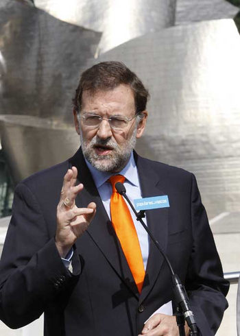 Mariano Rajoy en Bilbao. Imagen tomada por Ike...