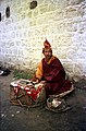 Mendicant monk at base of Potala, 1993