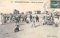 Partie de croquet sur la plage de Merlimont en 1909.