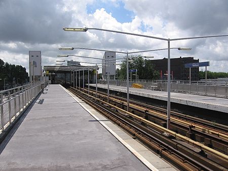 Metrostation Rijnhaven (perron)