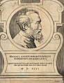 Portrait of Michelangelo Buonarroti at 72 label QS:Len,"Portrait of Michelangelo Buonarroti at 72" label QS:Lpl,"Portret Michała Anioła w wieku 72 lat" by Giulio Bonasone 1546