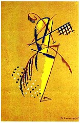 Dancer in Motion (1915) by Mikhail Larionov