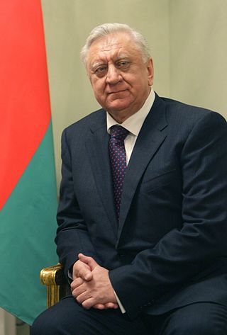 <span class="mw-page-title-main">Mikhail Myasnikovich</span> 7th Prime Minister of Belarus 2010–2014