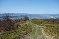 Výhľad z vrcholu Minčola do Ľubovnianskej kotliny a na Vysoké Tatry