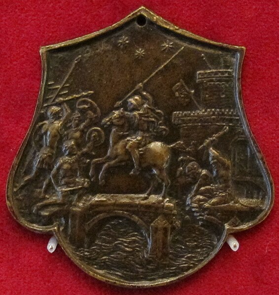 Horatius at the bridge, Renaissance plaquette, Wallace Collection