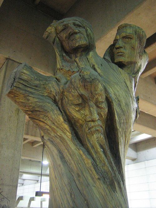 The Tree of Life by Joseph Rifesser stands in the Lionel-Groulx Metro Station