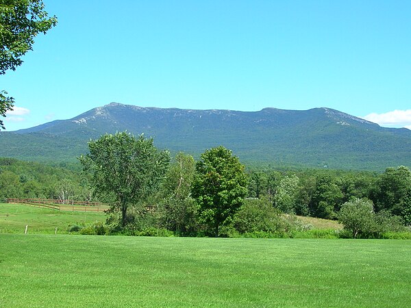 Western face of Mount Mansfield from Underhill, Vermont