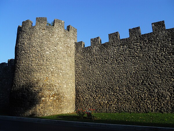 The medieval walls