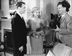 Lew Ayres, Joyce Compton and Benny Baker Murder with Pictures (1936) still 2.jpg