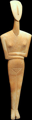 Dokathismata figurine, Early Cycladic II, Syros phase (2800–2300 BC)