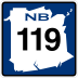 Route 119 marker