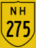 National Highway 275 marker