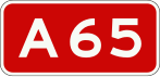 A65 motorway shield))