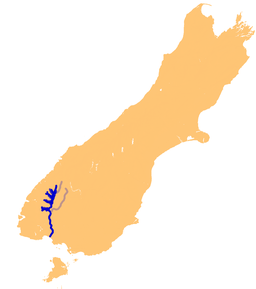 Waiau-vassdraget i Southland