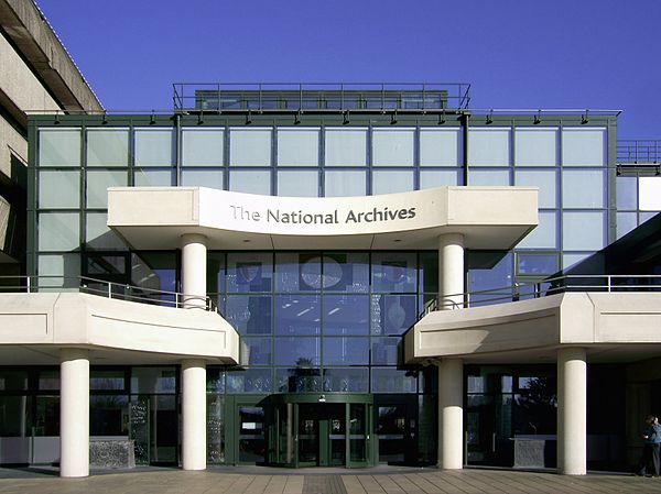 The National Archives building at Kew