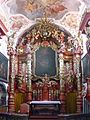 Skulpturenschmuck in der Wenzelskirche in Nové Sedlo u Žatce (Neusattel bei Saaz) von Johann Wenzel Grauer