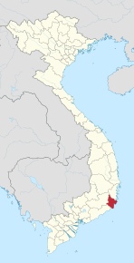 Poziția regiunii Provincie Ninh Thuận
