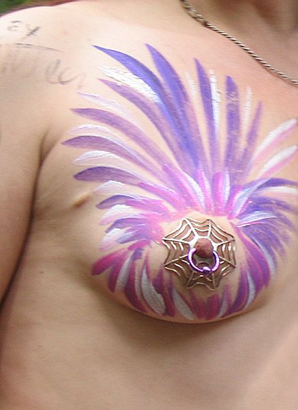 File:Nipple shield on painted breast-2.jpg