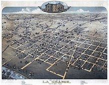 Map of La Grange, 1880