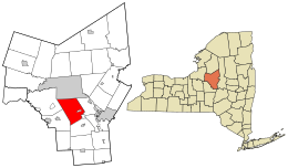 Location in Oneida County and the state of New York.