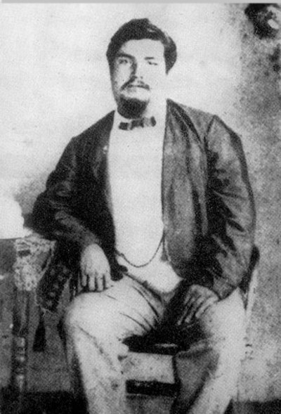 The only known photograph of Bully Hayes, circa 1863
