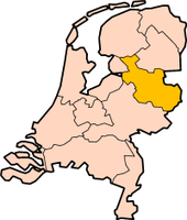 Letak Overijssel di Belanda