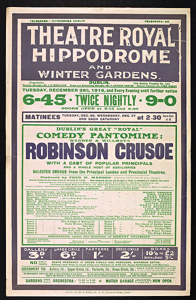 Theatre poster from 1916