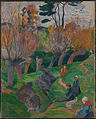 Поль Гоген. «Бретань. пейзаж з коровами і пастушками», 1889 р.