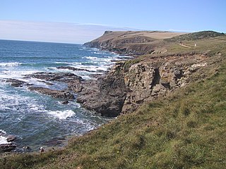 Pentire Head Headland on the coast of North Cornwall, England