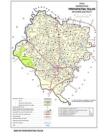 Taluk boundary same as Assembly constituency as per 2011 Census Periyapatna (Taluk) 2011.jpg