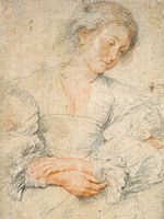 Νεαρή γυναίκα με διπλωμένα χέρια, περ. 1629–1630