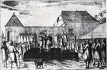Exekution von Petar Zrinski und Fran Krsto Frankopan am 30. April 1671 in Wiener Neustadt