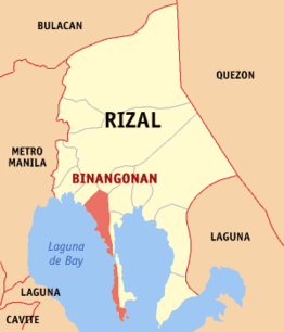 Kaart van Binangonan